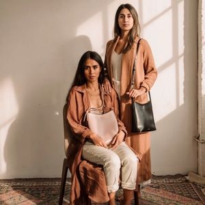 SAMRA Pink Bucket Crossbody Bag